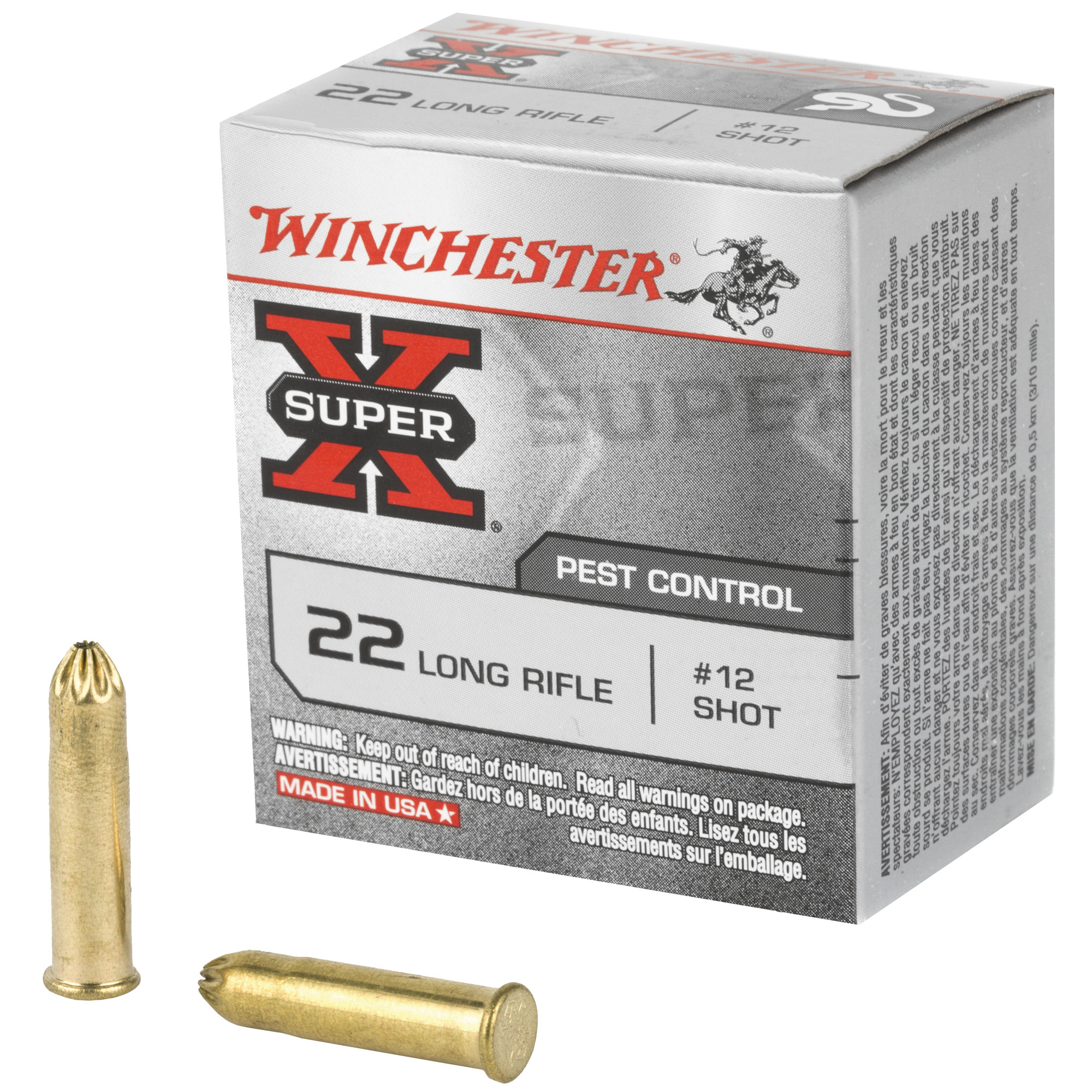 Winchester Super-X 22 LR #12 Shot – 50rd