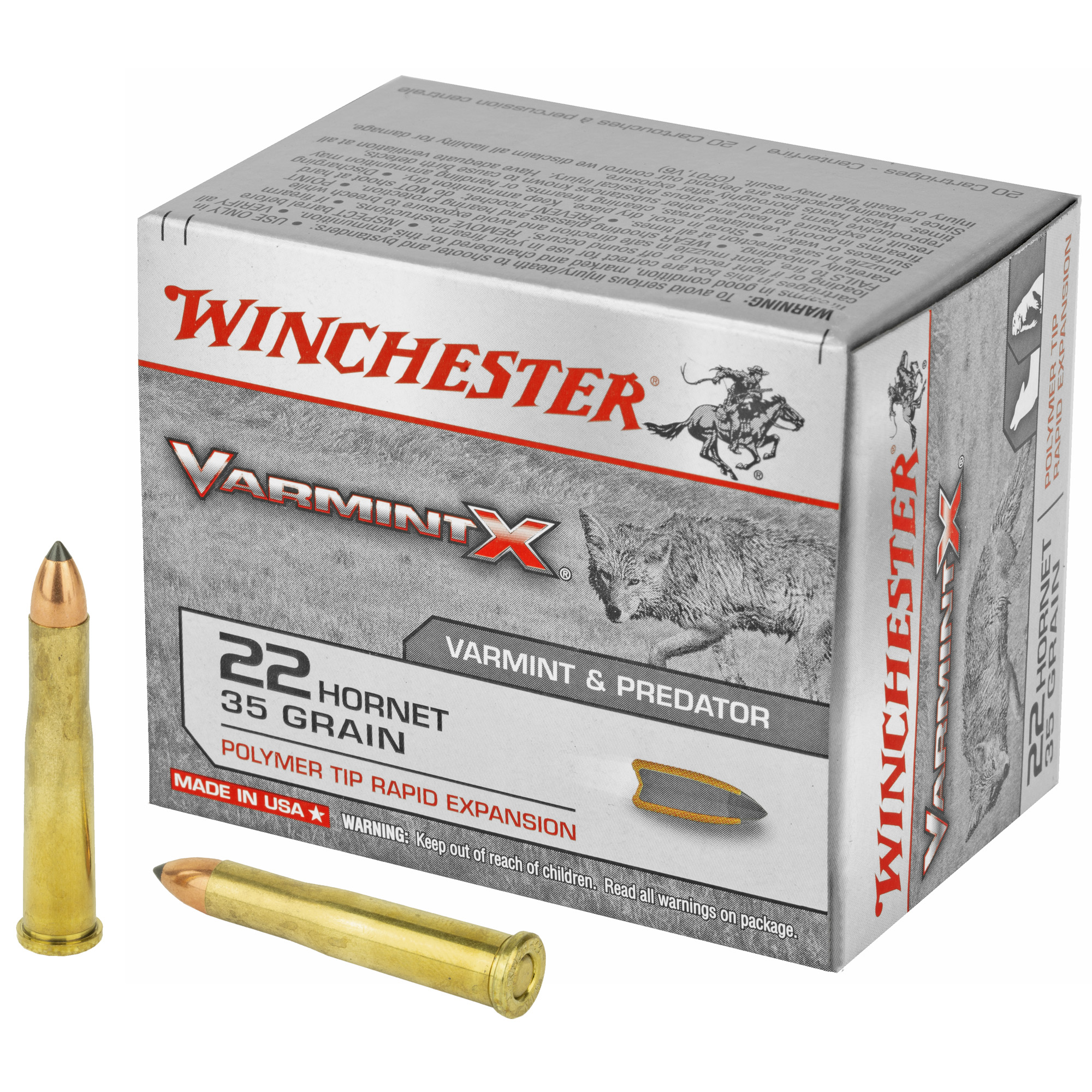 Winchester Varmint X 22 Hornet Polymer Tip 35gr – 20rd