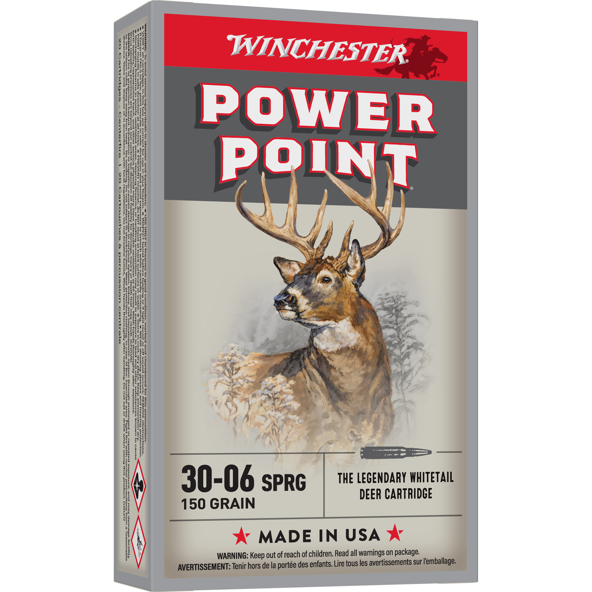 Winchester Super-X Power-Point 30-06 Springfield 150gr Pointed Soft Point – 20rd