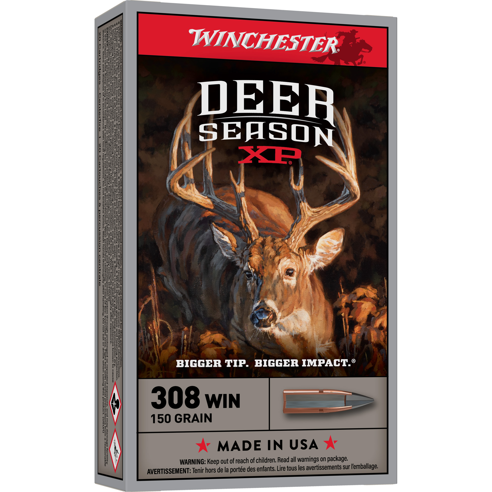 Winchester Deer Season XP 308 Winchester 150gr Polymer Tip – 20rd