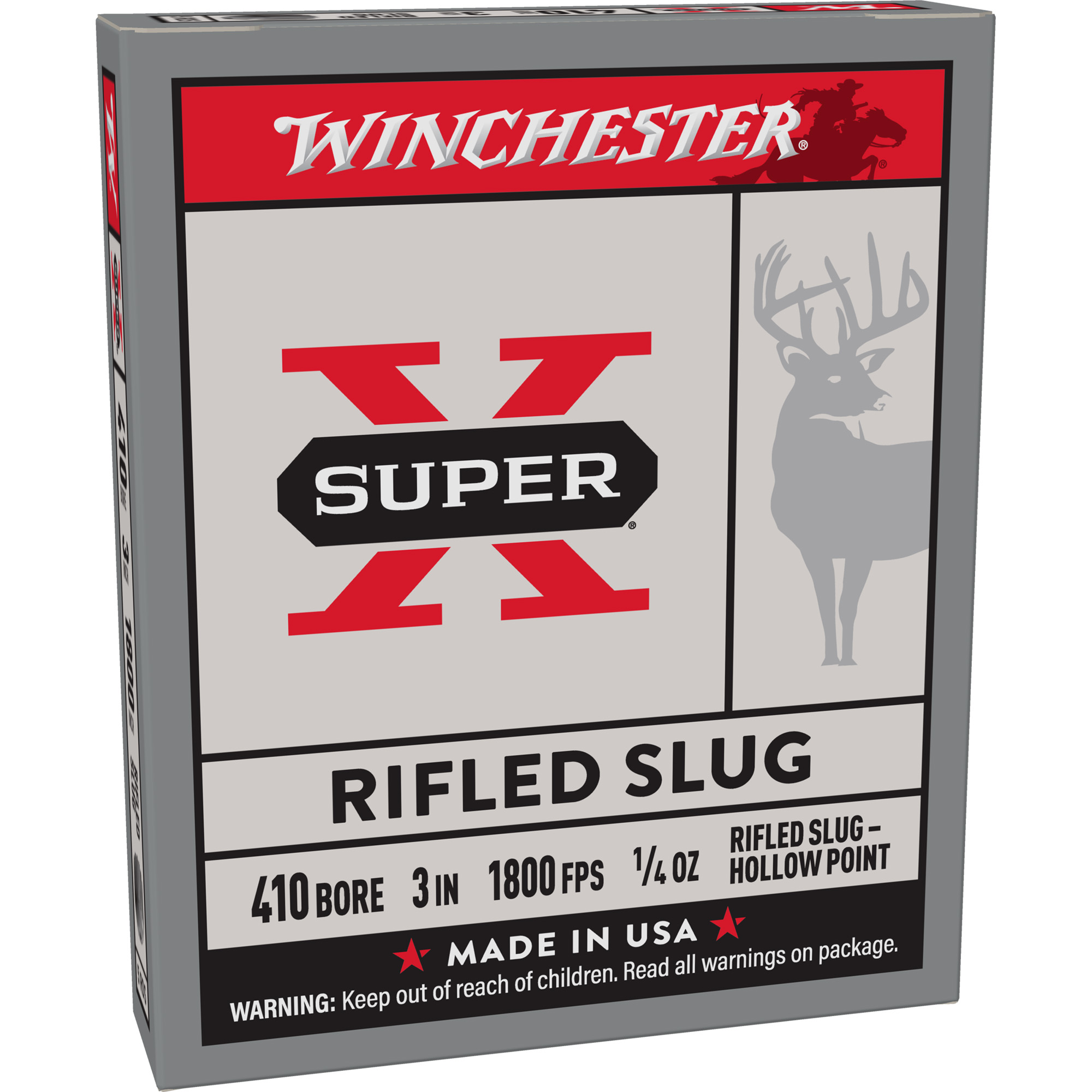 Winchester Super-X 410 Gauge 3″ Rifled Slug – 5rd