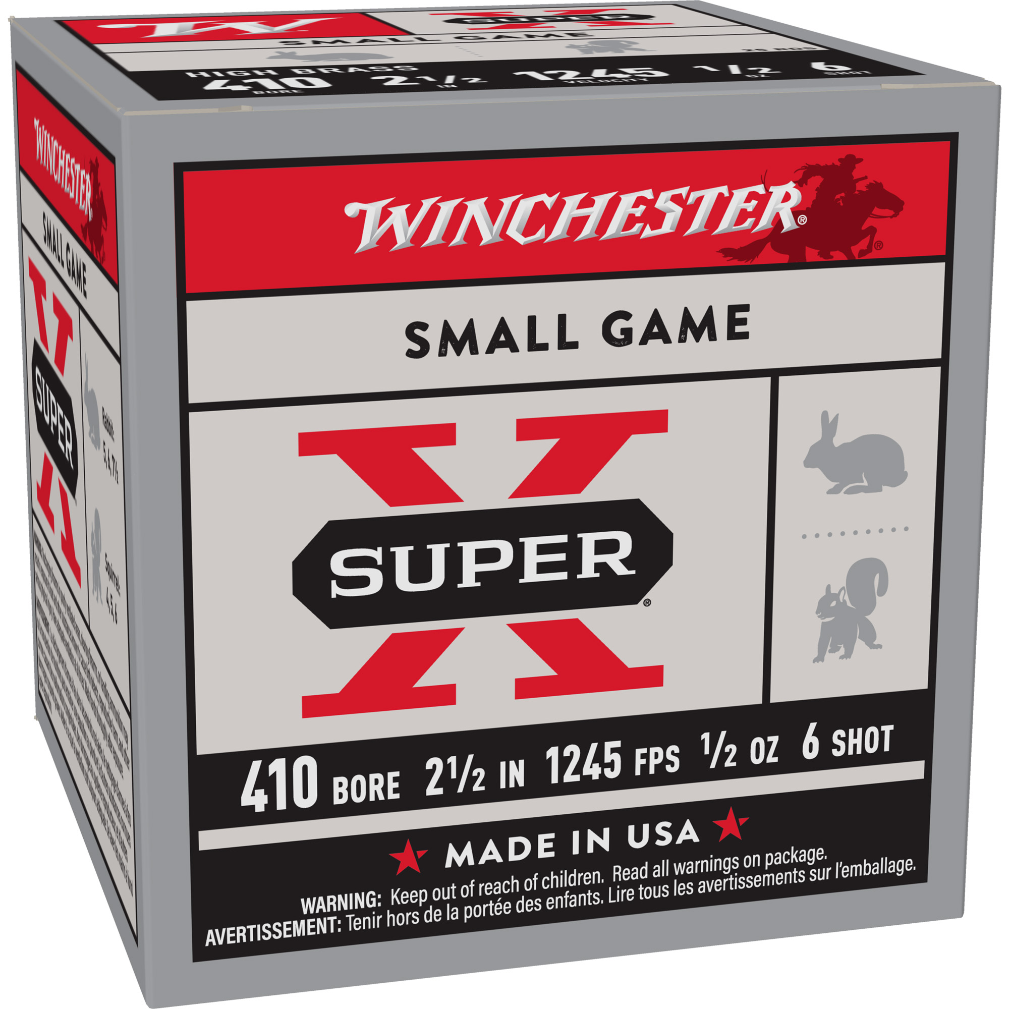 Winchester Super-X 410 Gauge 2.5″ #6 Shotshell – 25rd