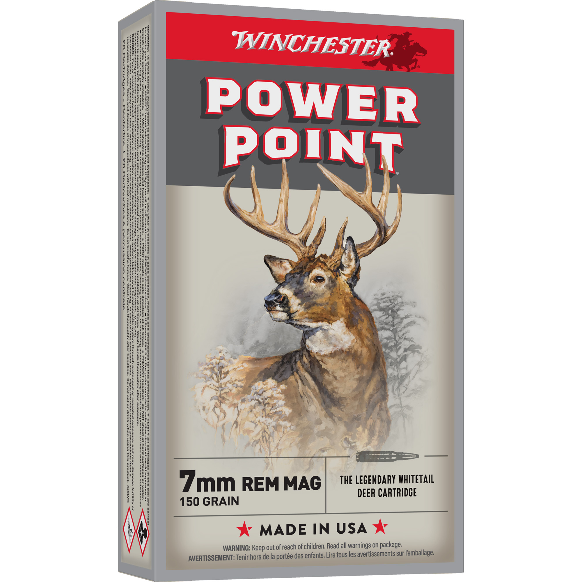 Winchester Super-X Power-Point 7mm Remington 150gr Pointed Soft Point – 20rd