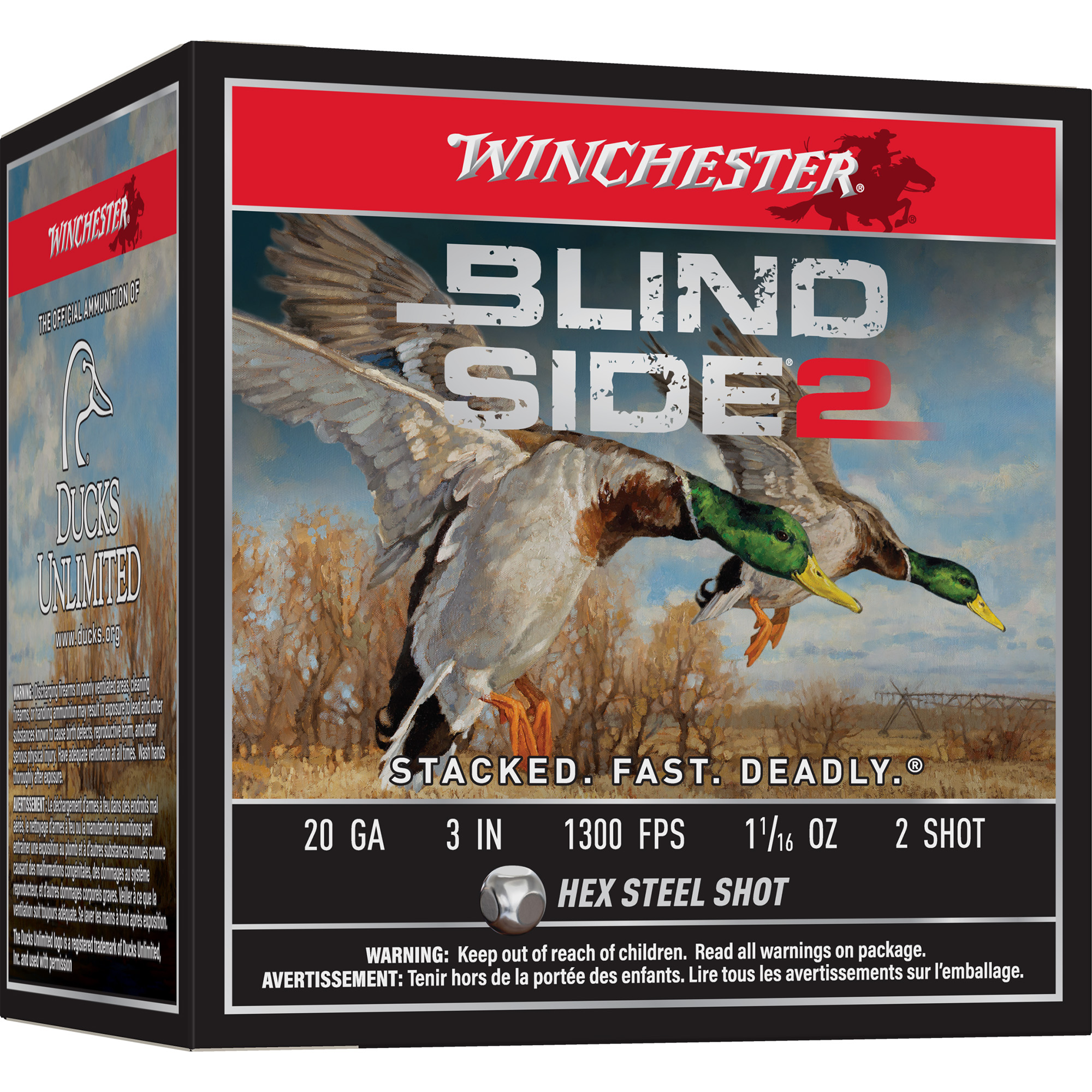 Winchester Blind Side 2 20 Gauge 3″ #2 Shotshell – 25rd