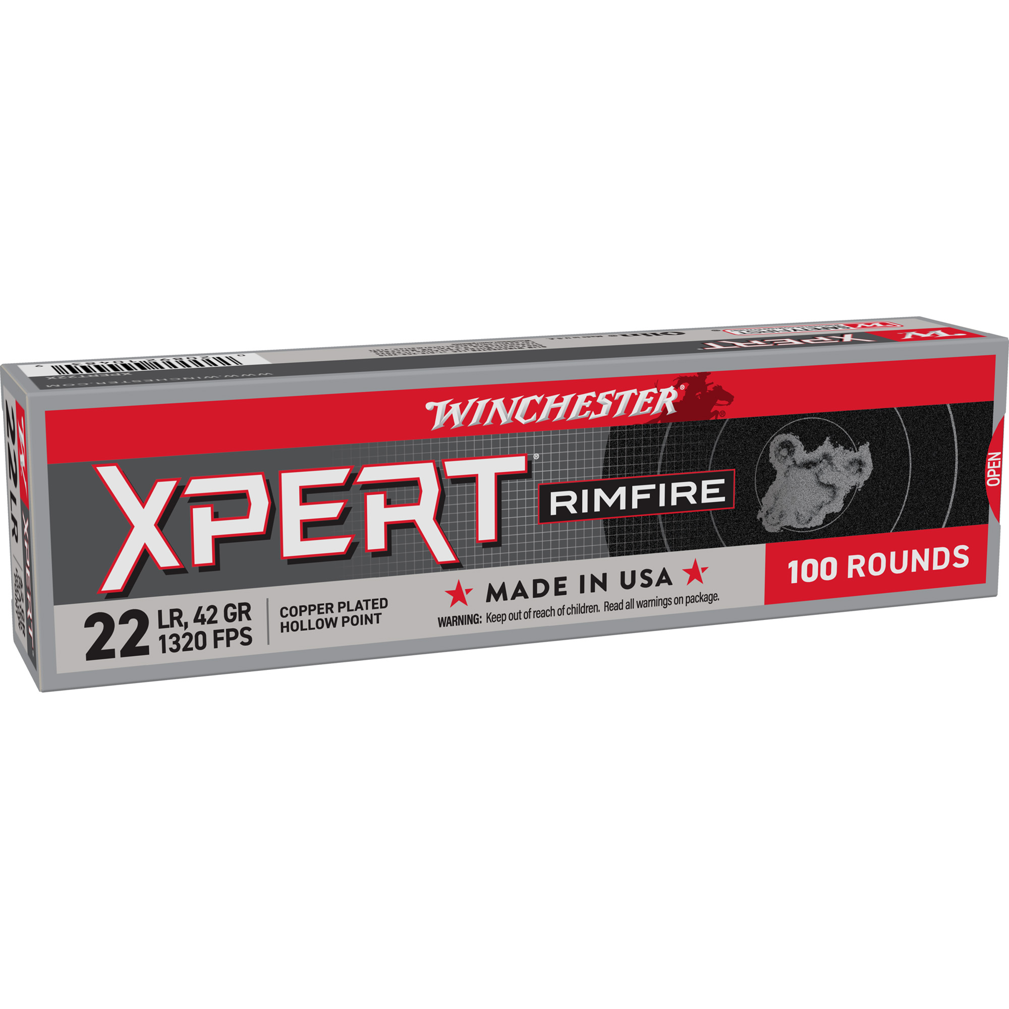 Winchester XPERT RIMFIRE 22 LR 42gr Hollow Point – 100rd