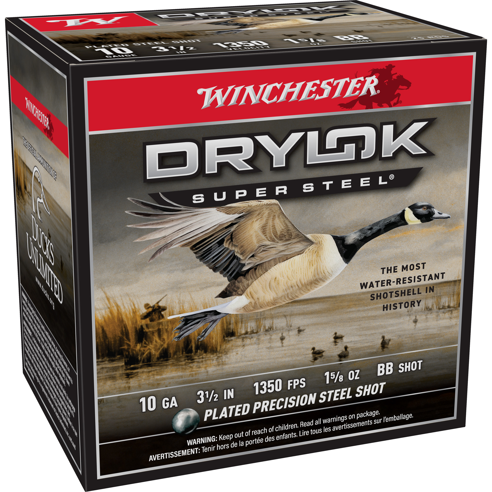 Winchester DRYLOK SUPER STEEL MAGNUM 10 Gauge 3.5″ BB Steel Shot – 25rd