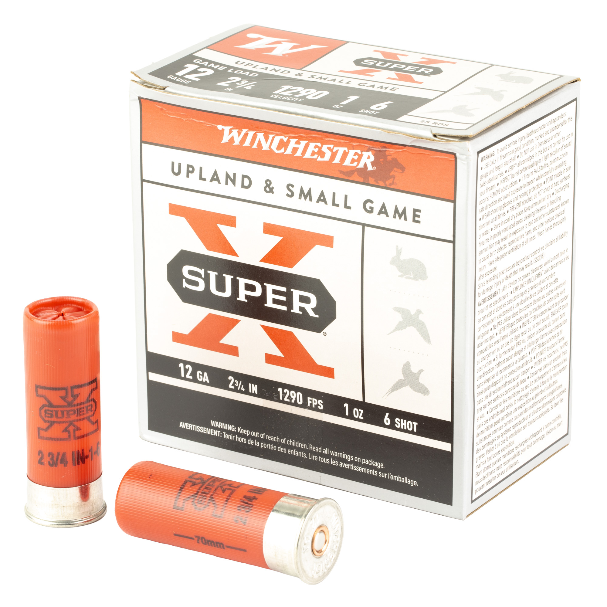 Winchester Super-X 12 Gauge 2.75″ #6 Shotshell – 25rd