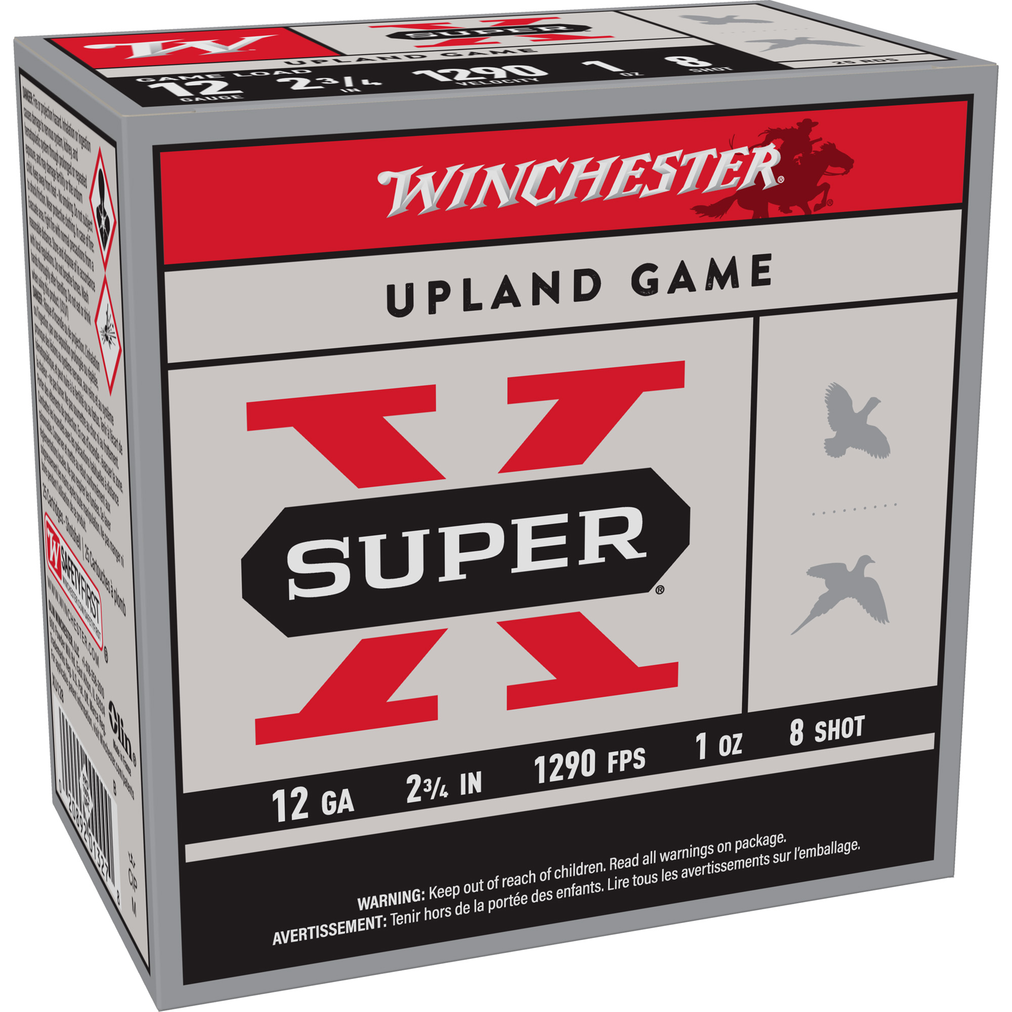 Winchester Super-X 12 Gauge 2.75″ #8 Shotshell – 25rd