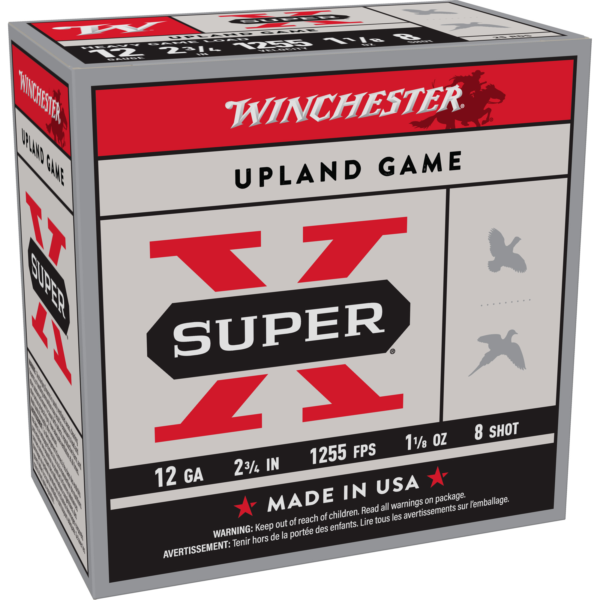 Winchester Super-X 12 Gauge 2.75″ #8 Shotshell – 25rd