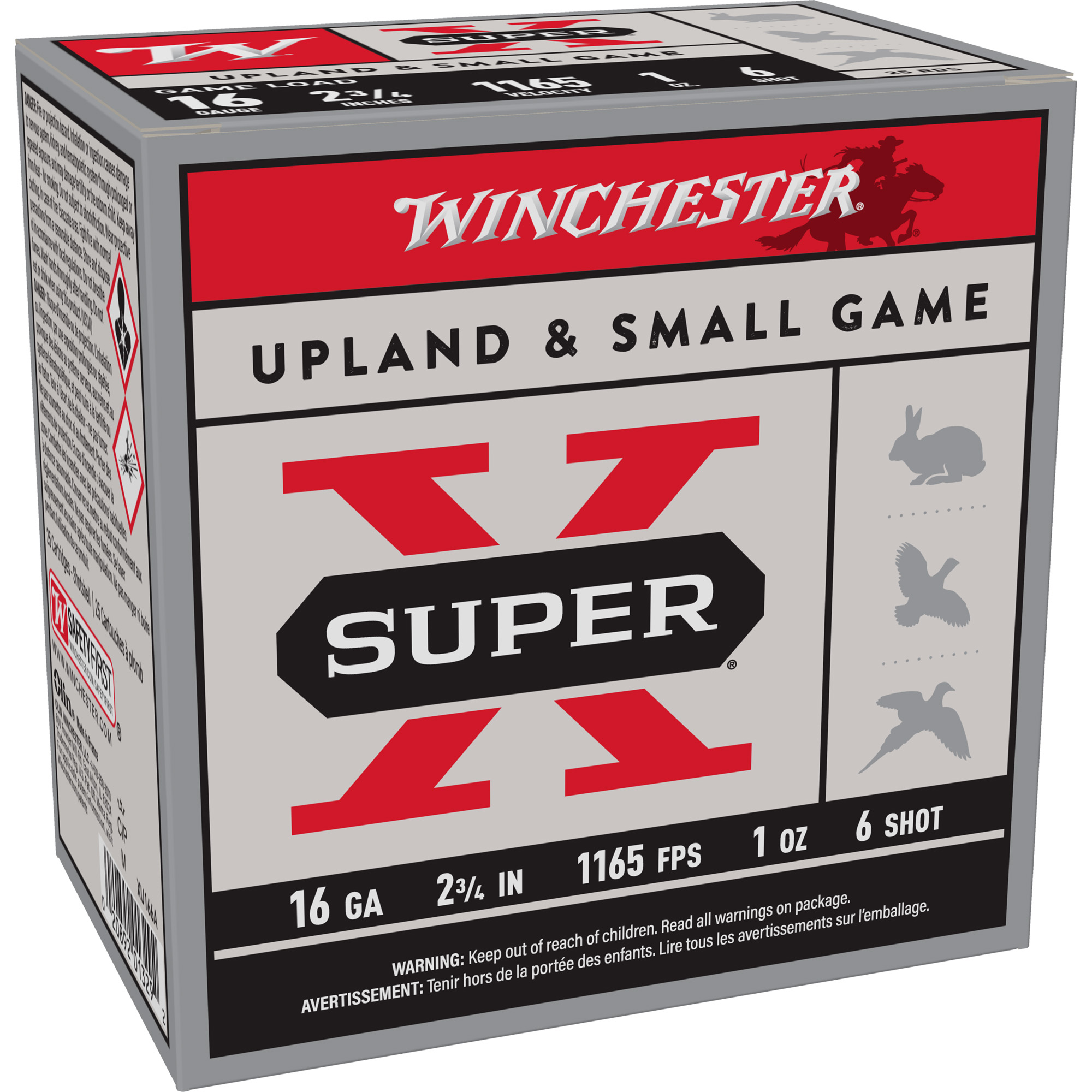 Winchester Super-X 16 Gauge 2.75″ #6 Shotshell – 25rd