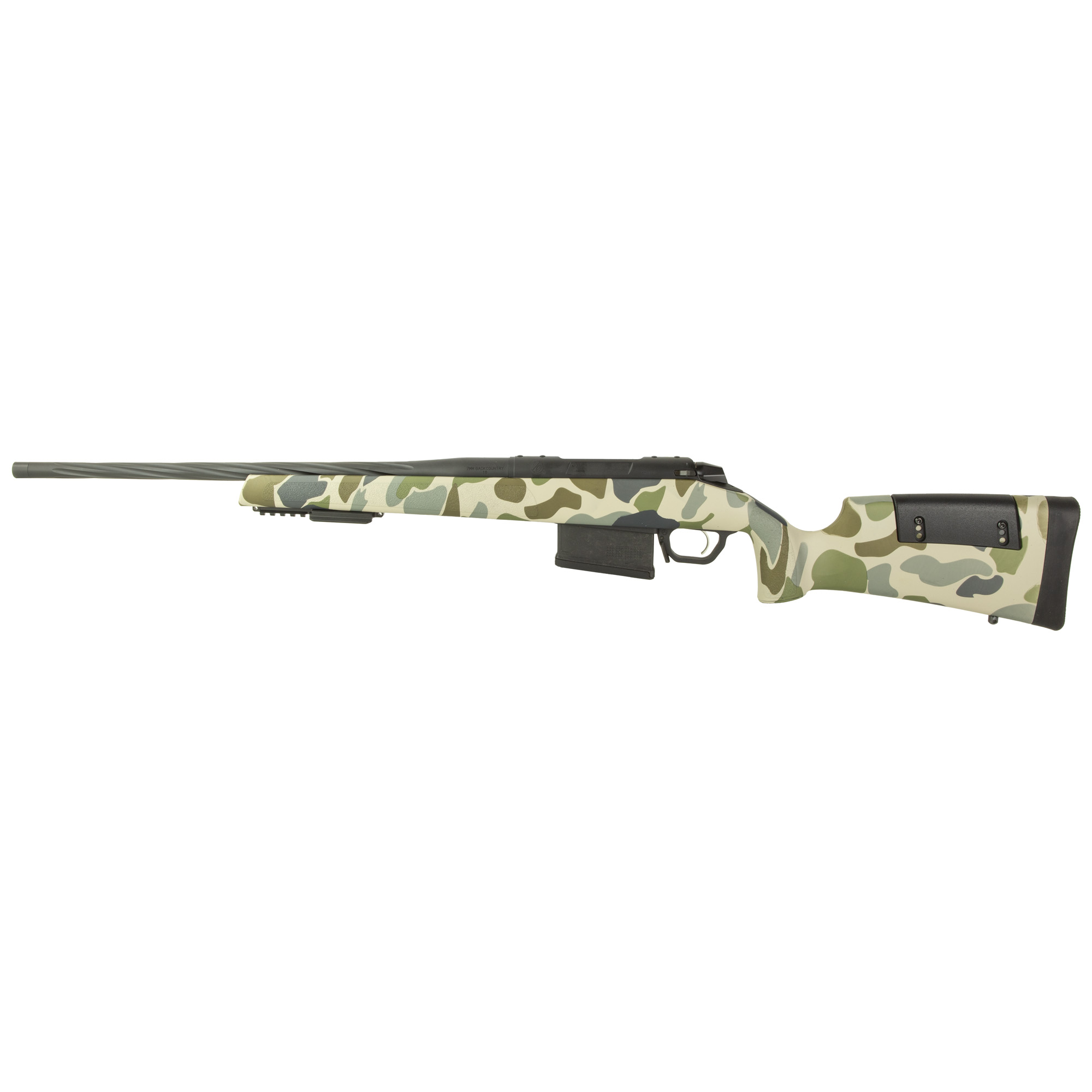 Weatherby 307 HUSH Rifle 20″ 7MM Backcountry 5rd – Camo