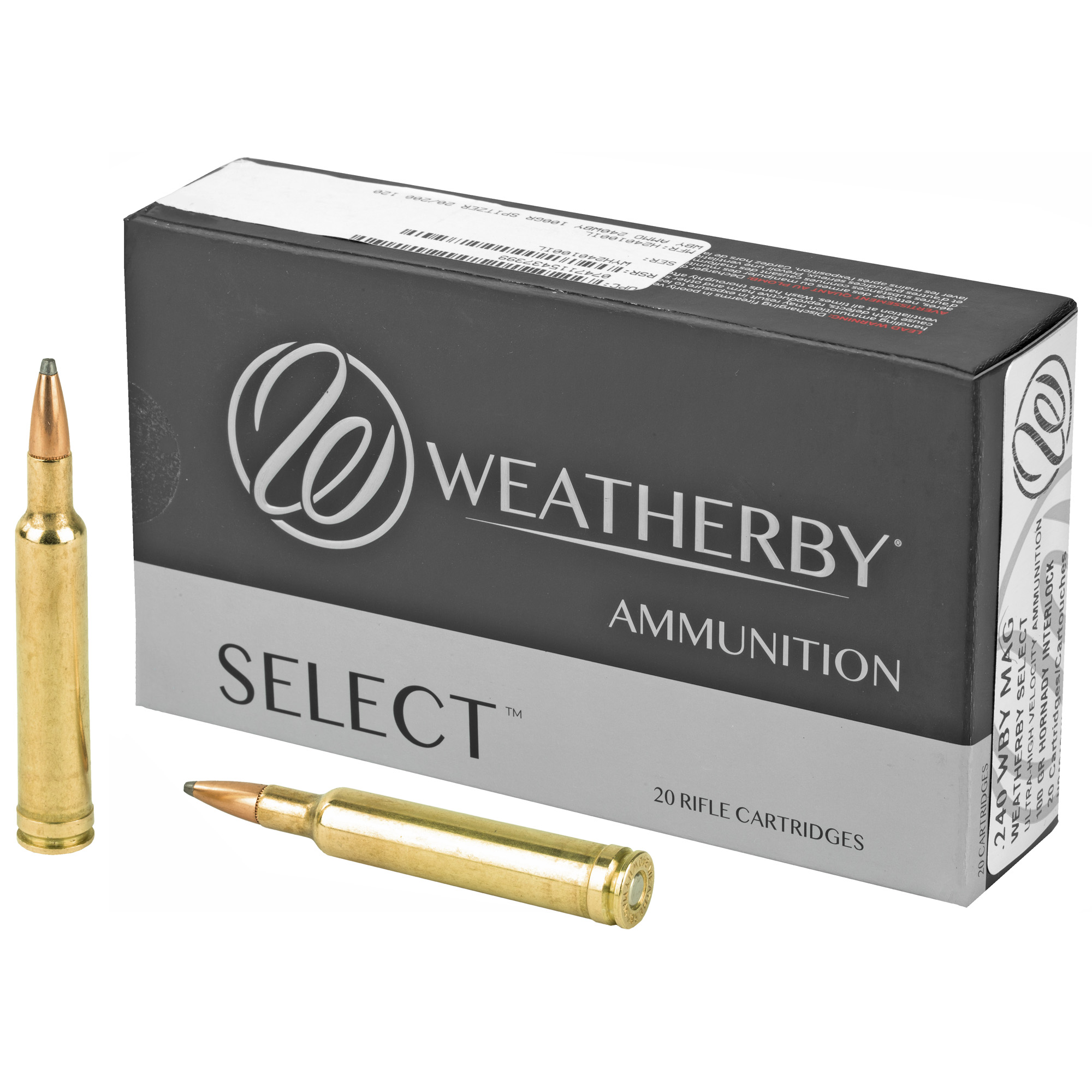 Weatherby Select 240 Weatherby Magnum 100gr InterLock – 20rd