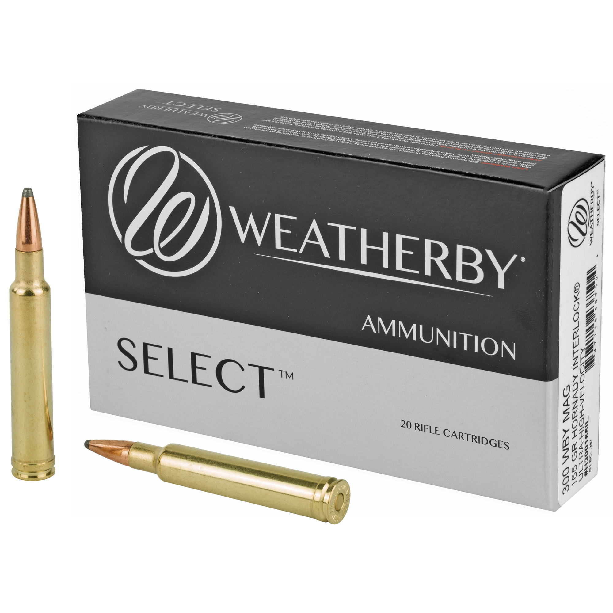 Weatherby Select 300 Weatherby Magnum 165gr InterLock – 20rd