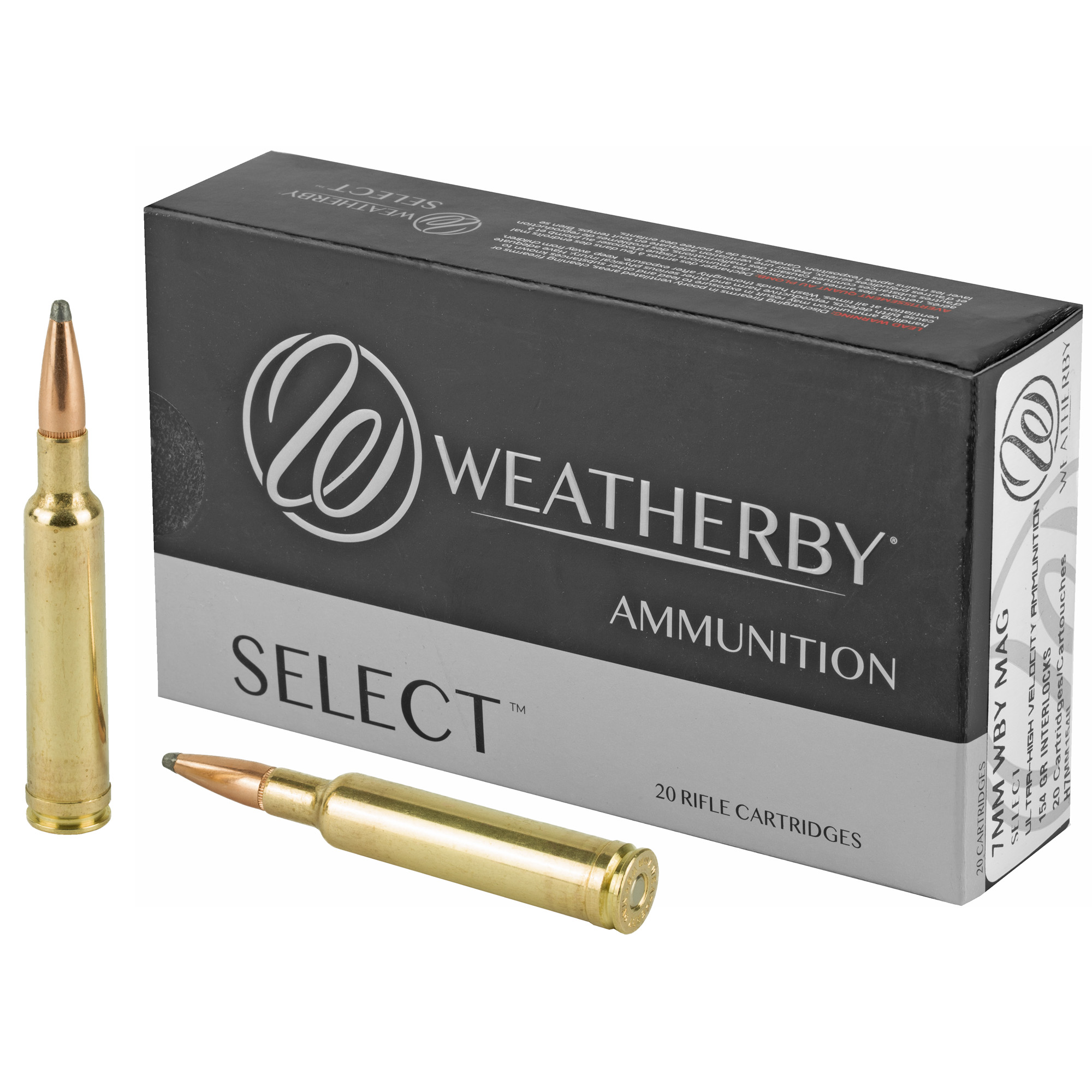 Weatherby Select 7MM Weatherby Magnum 154gr InterLock – 20rd