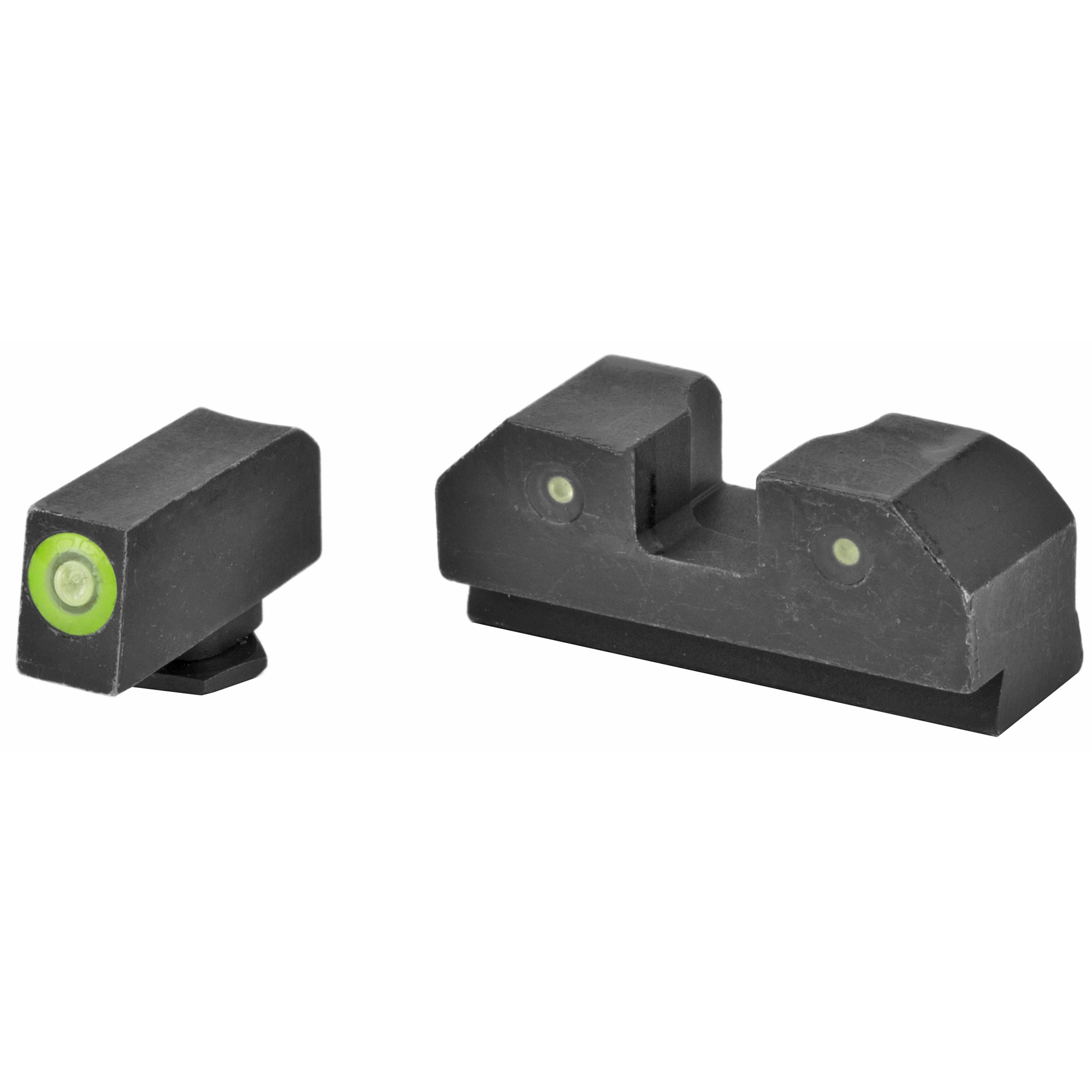 XS Sights Glock 20/21/29/30/30S/37/41 R3D Night Sights – Green Tritium Front Black Rear