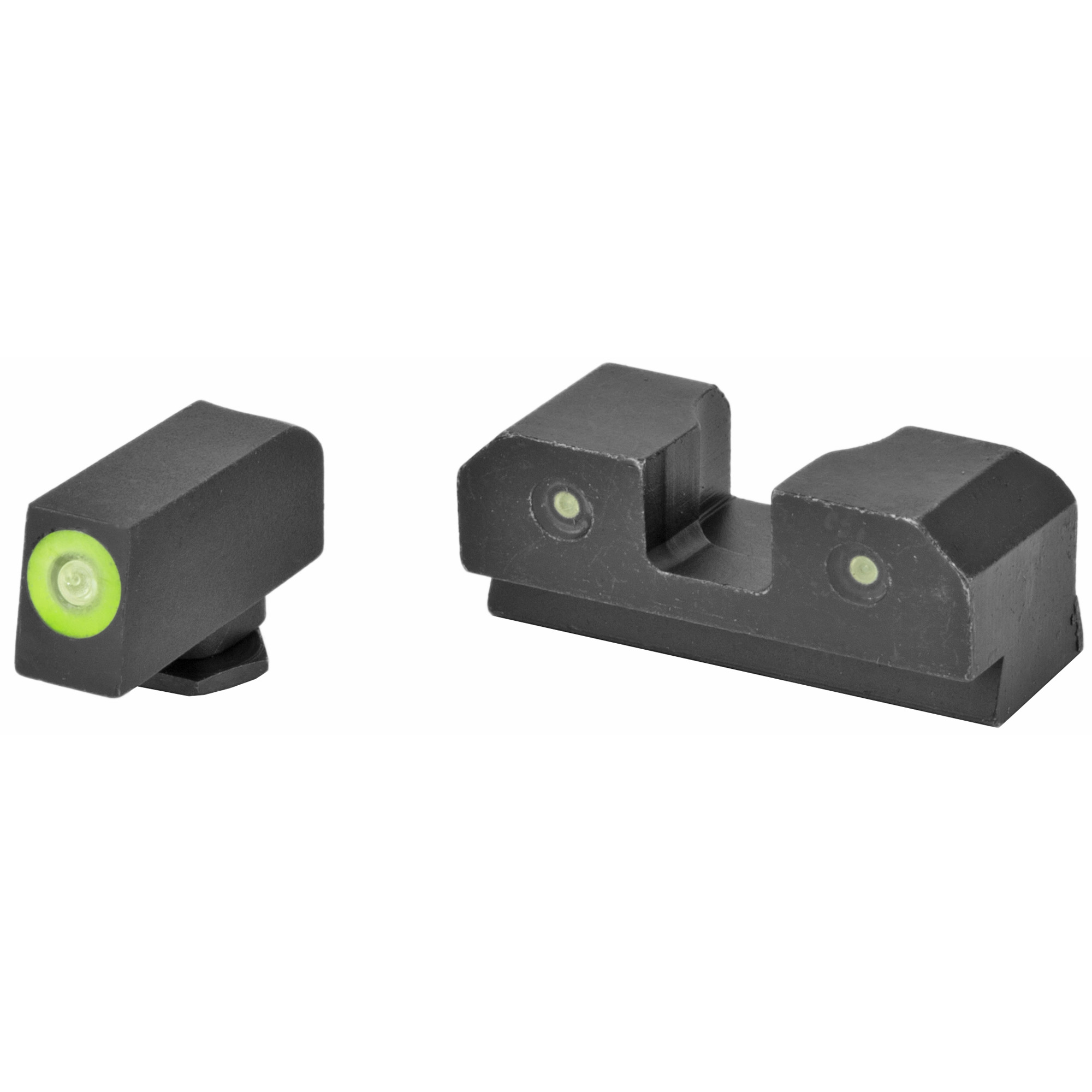 XS Sights Glock 42/43/43X/48 R3D Night Sights – Green Tritium Front Black Rear