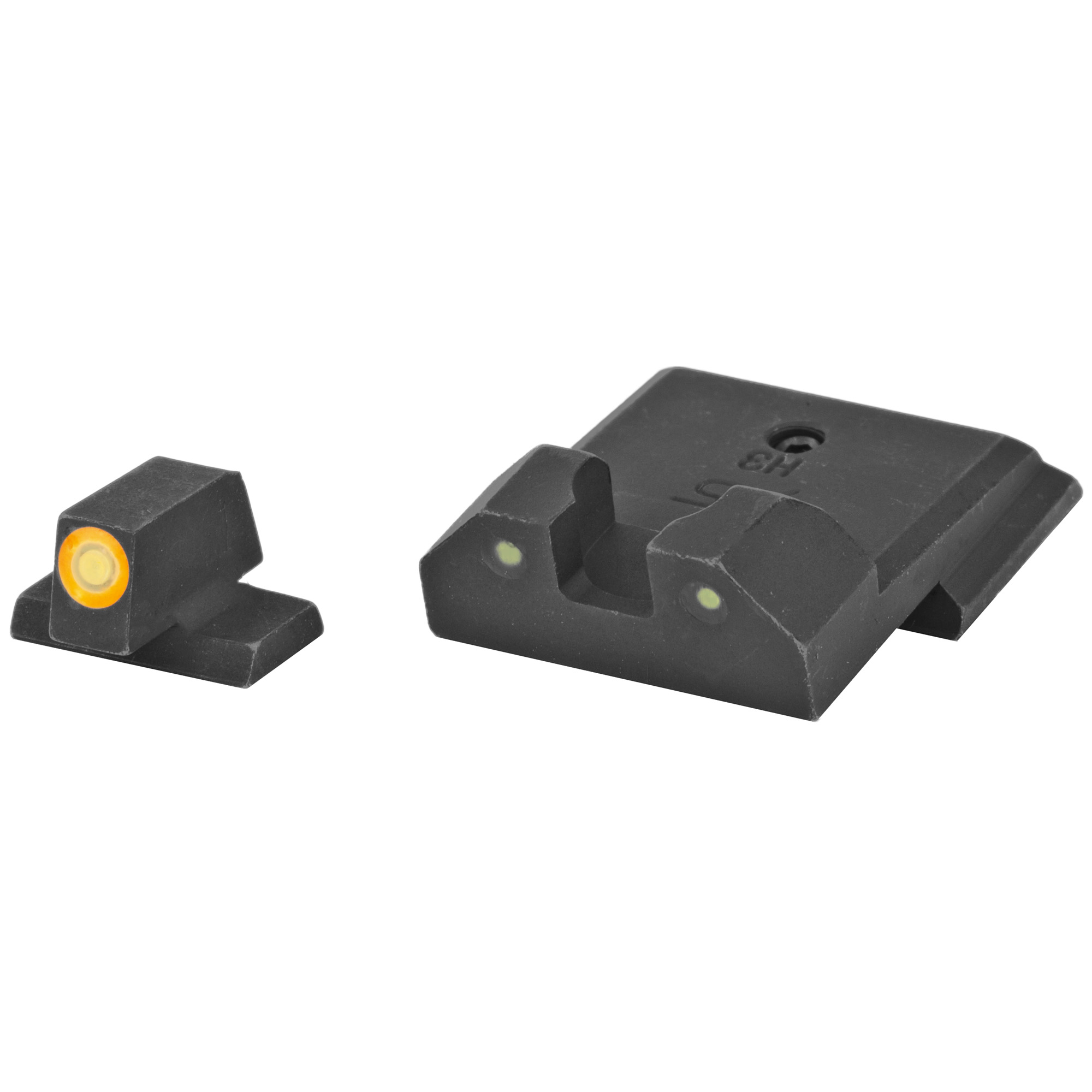 XS Sights S&W M&P M2.0 Shield R3D Night Sights – Orange Tritium Front Black Rear