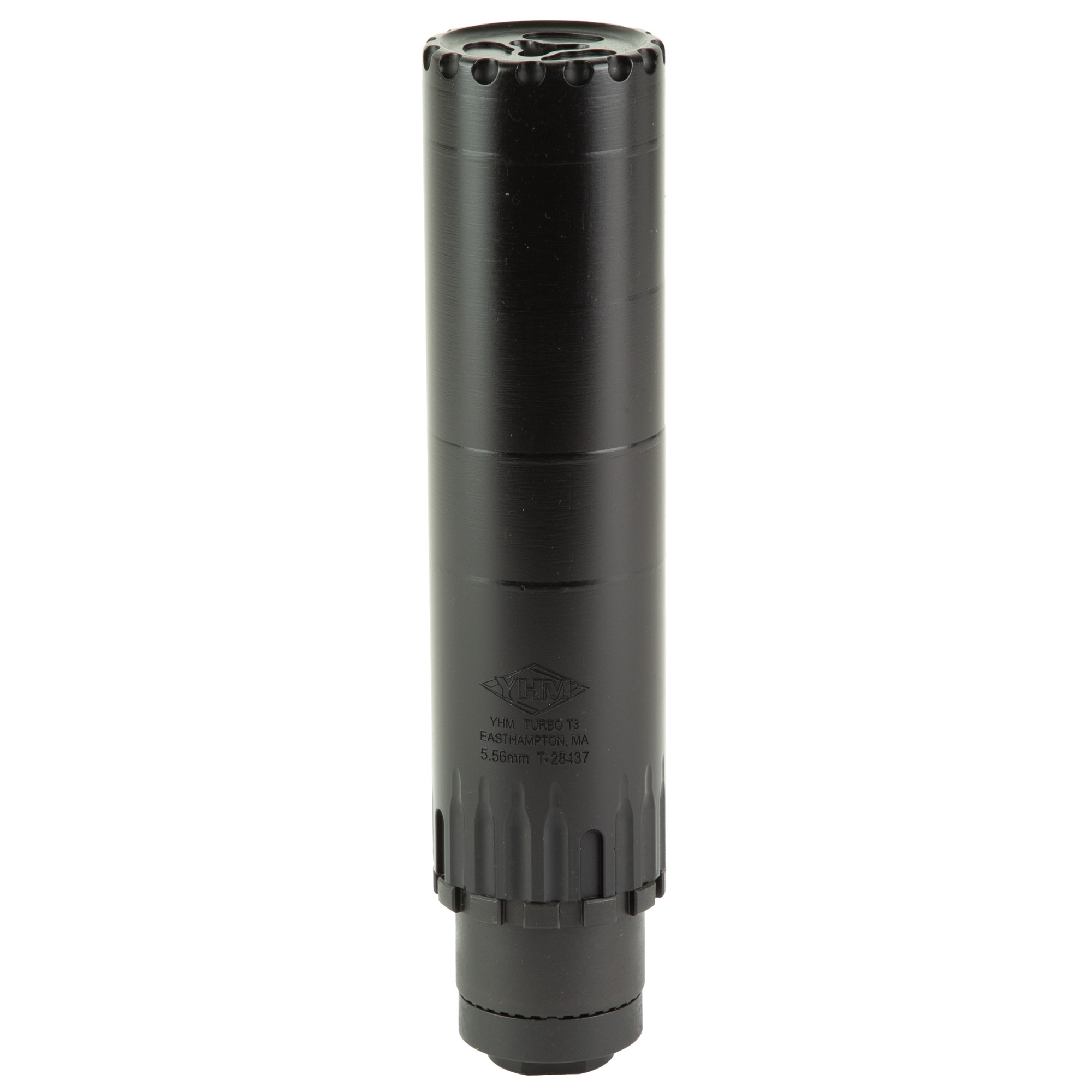 YHM TURBO T3 Suppressor 5.56 NATO 17-4PH Stainless Steel – Black