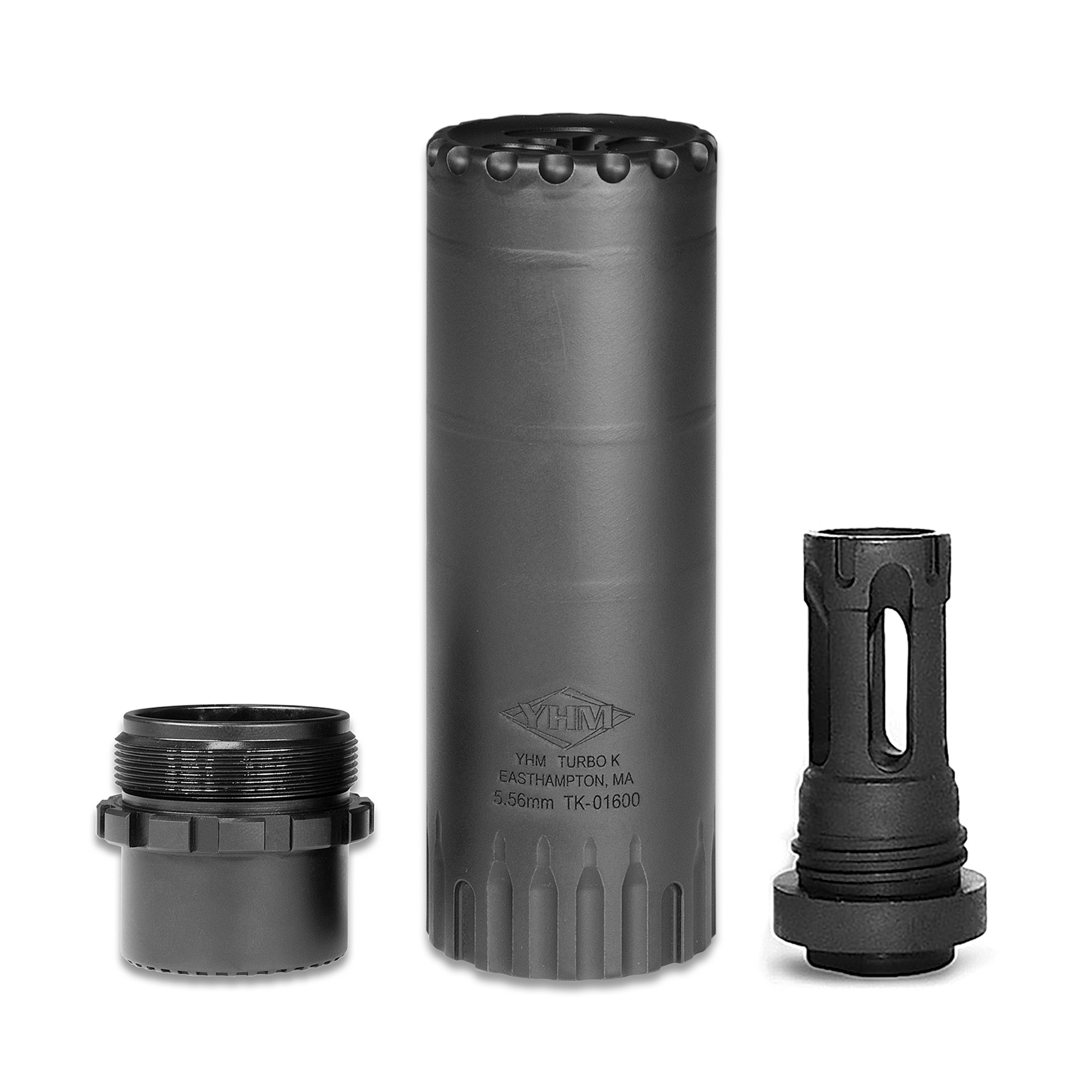 YHM Turbo K Suppressor 5.56 NATO Steel – Black