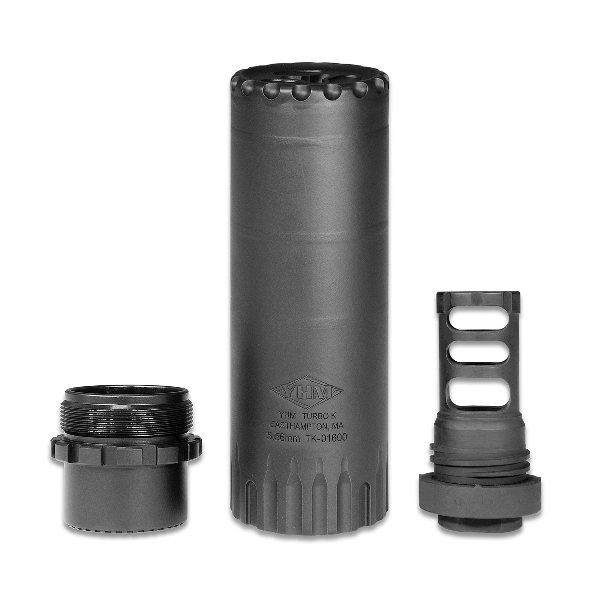 YHM Turbo K Suppressor 5.56 NATO Steel – Black