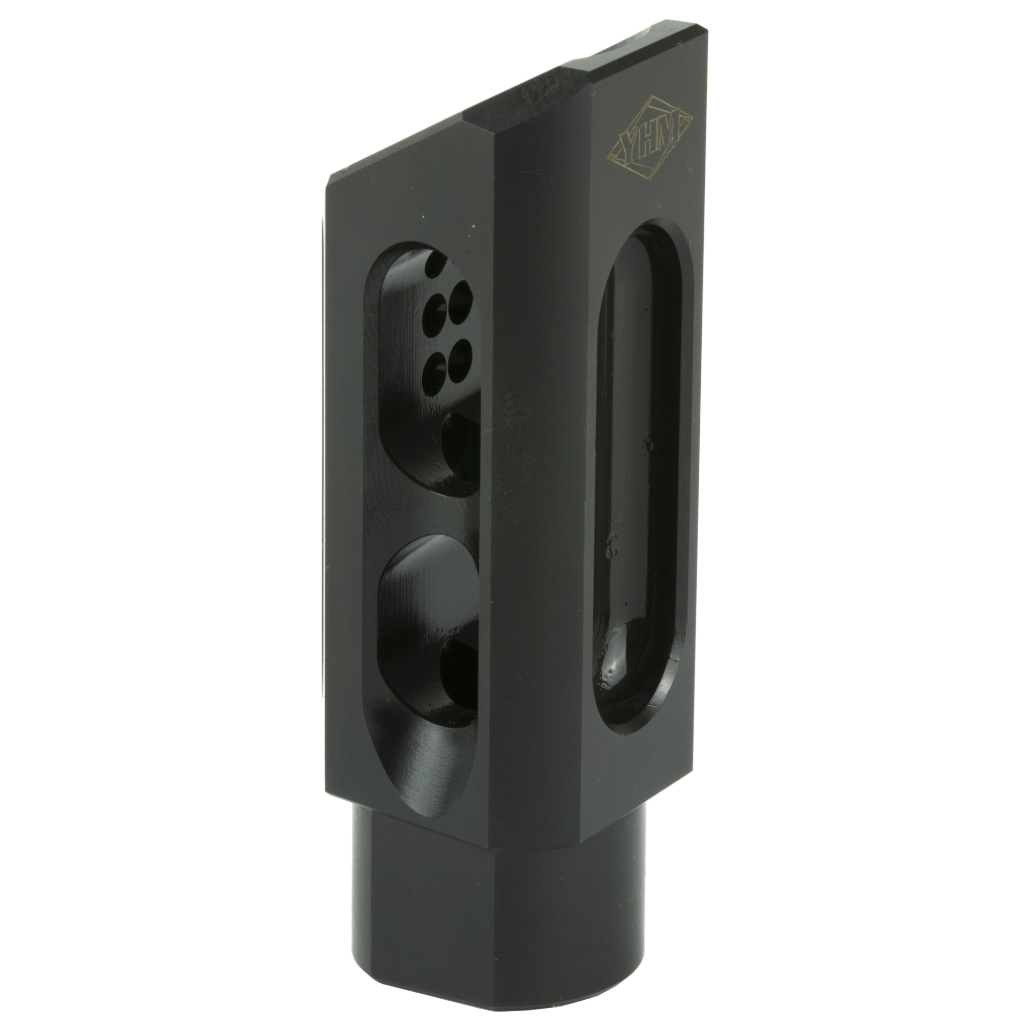 YHM AR-15 Slant Brake/Compensator 30 Caliber Muzzle Brake – Black