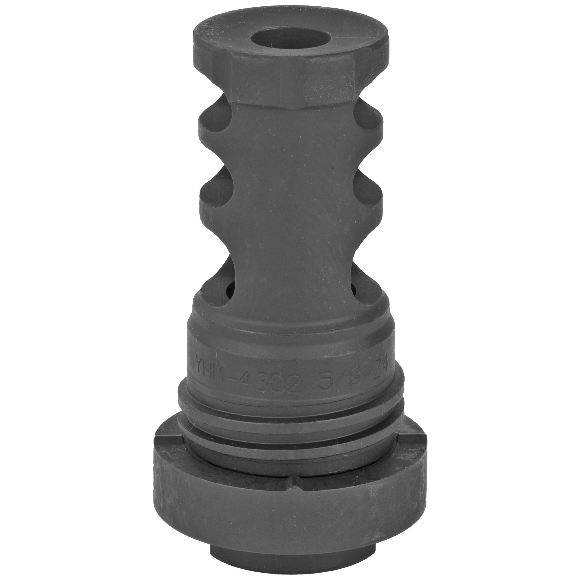 YHM 5/8×24 Quick Detach 30 Caliber Muzzle Brake – Black