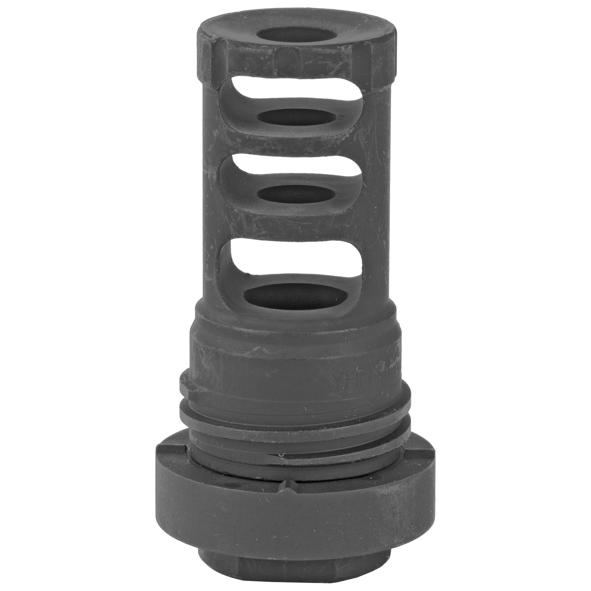 YHM 1/2×28 30 CAL. Quick Detach Muzzle Brake for Nitro and Resonator – Black