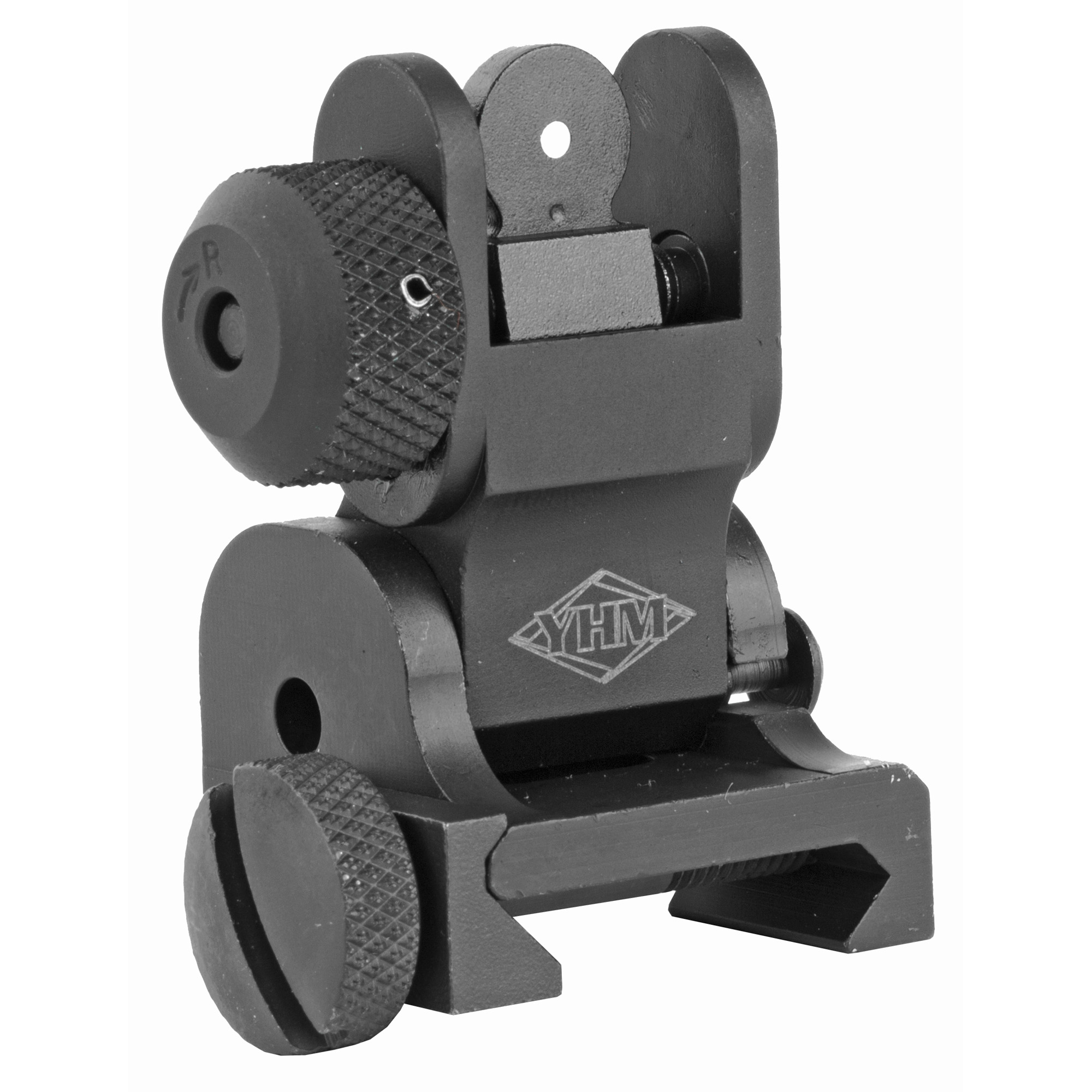 YHM Picatinny Flip Rear Sight – Black