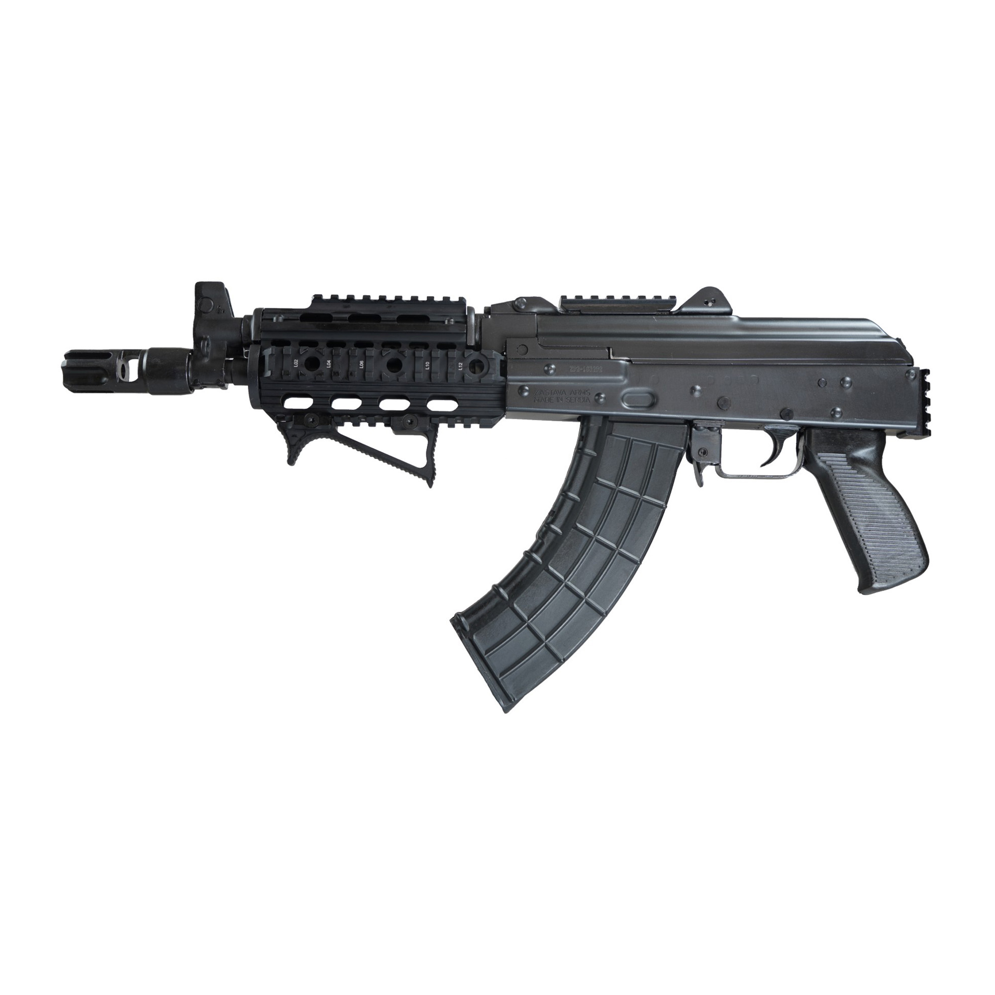 Zastava ZPAP92 AK 10″ 7.62×39 30rd – Black