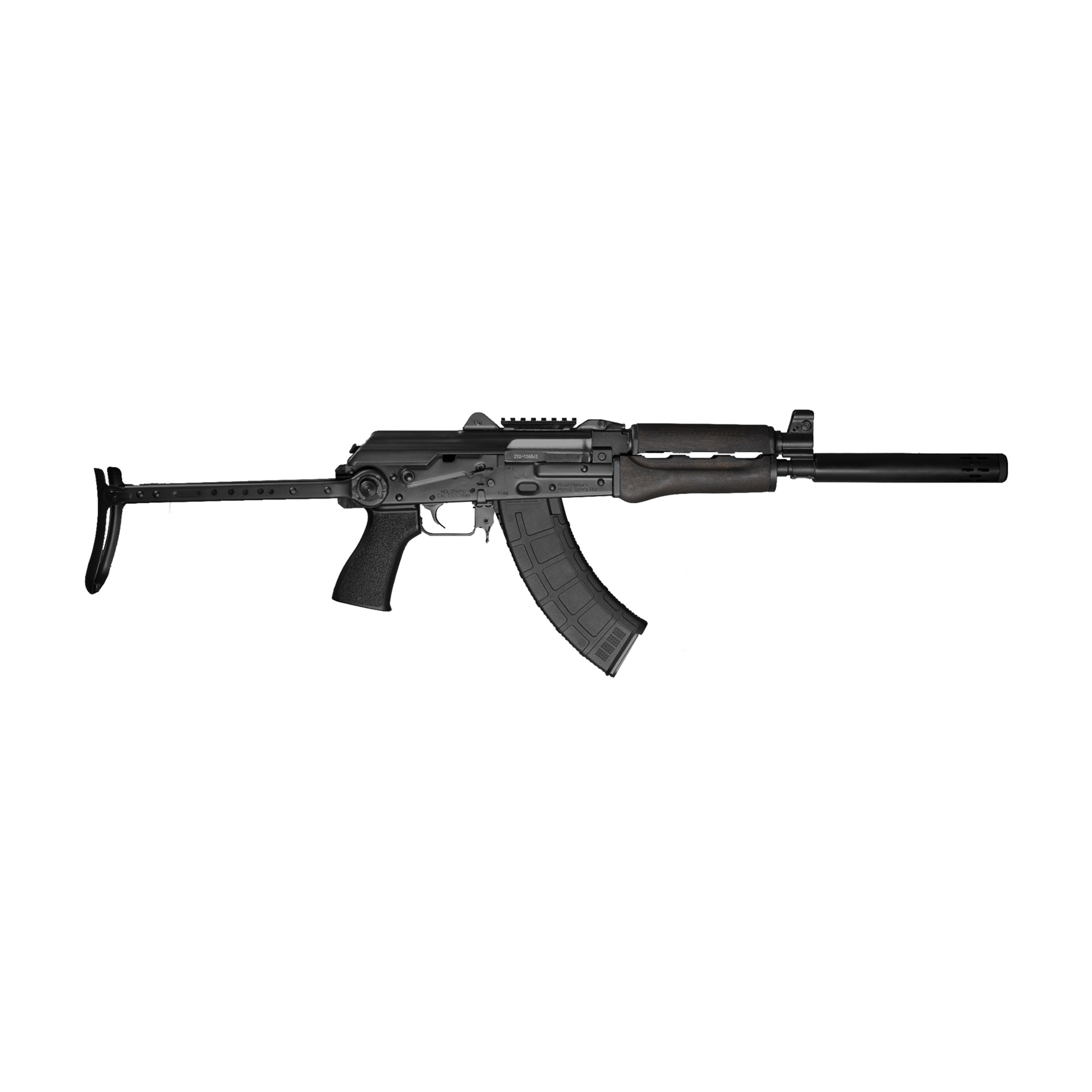 Zastava ZPAP92 AK 16.5″ 7.62×39 30rd – Black